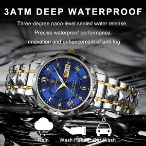 POEDAGAR Waterproof Top Brand Luxury Man Wristwatch With Luminous