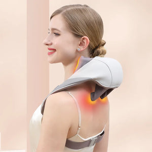 NECK AND SHOULDER MASSAGER WITH HEAT