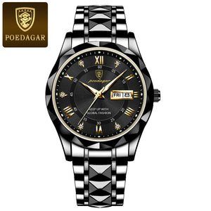 POEDAGAR Waterproof Top Brand Luxury Man Wristwatch With Luminous
