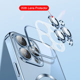 New Version 2k Transparent Electroplated iPhone Case With Camera Protector - Hall Drey 