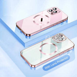 New Version 2k Transparent Electroplated iPhone Case With Camera Protector - Hall Drey 