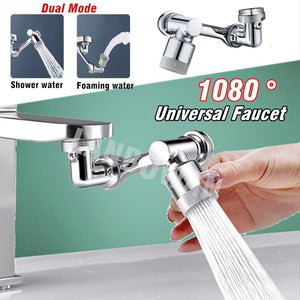 Multifunctional rotating extension faucet