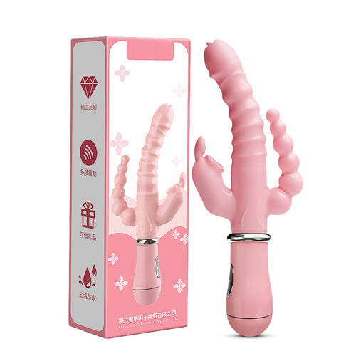 3-in-1-Vibrator zum Stressabbau, Anal-Klitoris-Vibrator😍💥🔥