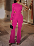 One-Shoulder-Jumpsuit mit Ausschnitt