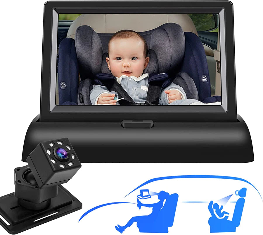 FULL HD BABY CAR MONITOR WITH NIGHT VISION BY TINYPEOPLEKINGDOM