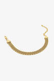 18K Gold-Plated Wide Chain Bracelet