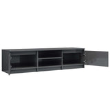 TV Cabinet High Gloss Gray 55.1"x15.7"x14" Chipboard
