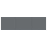 TV Cabinet High Gloss Gray 55.1"x15.7"x14" Chipboard