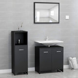 Bathroom Furniture Set 3 Pieces Chipboard Storage Cabinet Multi Colors