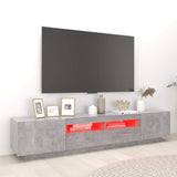 TV Cabinet with LED Lights Storage HiFi Cabinet Furniture
