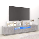 TV Cabinet with LED Lights Storage HiFi Cabinet Furniture