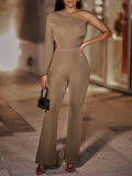 One-Shoulder-Jumpsuit mit Ausschnitt