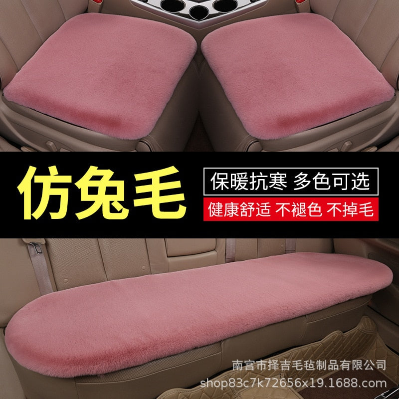 Plush Car Seat Cushion