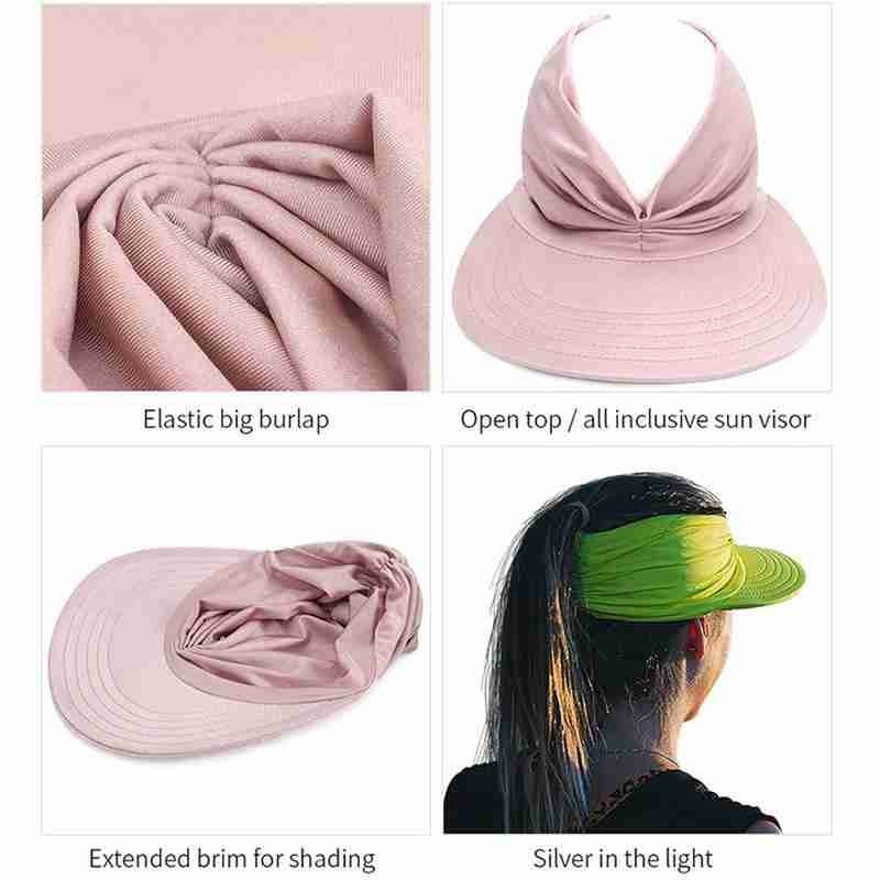 Women's Visor Hallow Top Outdoor Hat