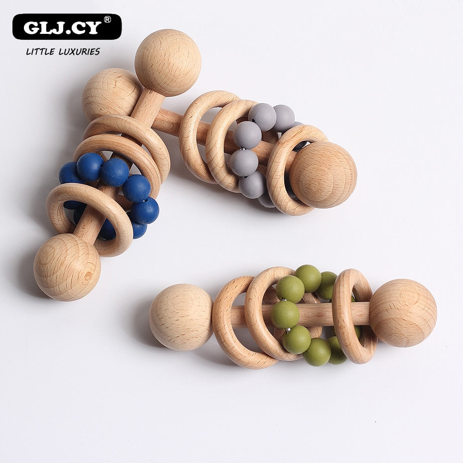 Personalized Wooden Rattle