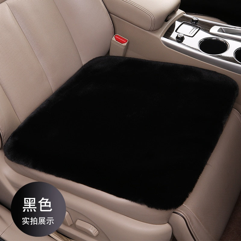 Plush Car Seat Cushion