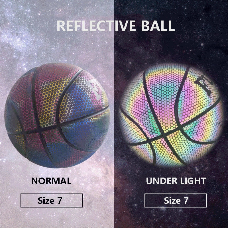 LUUMBALL® HOLOGRAPHISCHER REFLEKTIERENDER LEUCHTENDER BASKETBALL