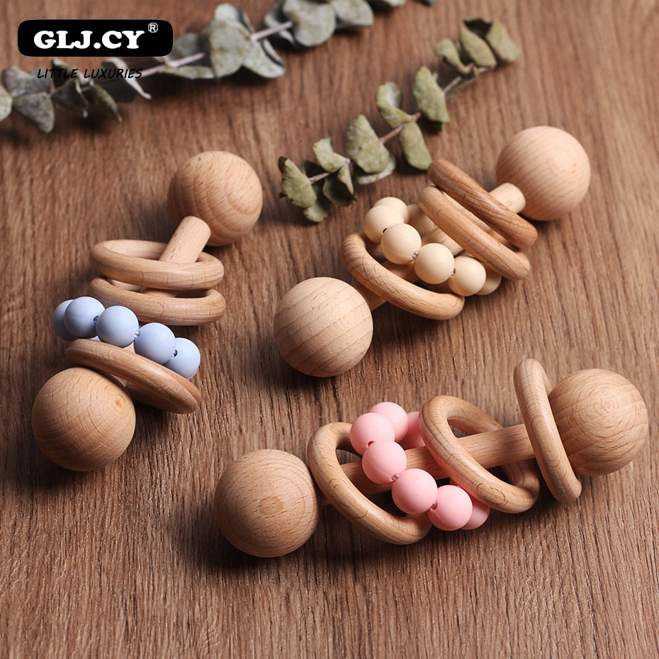 Personalized Wooden Rattle