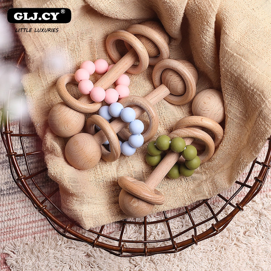 Personalized Wooden Rattle