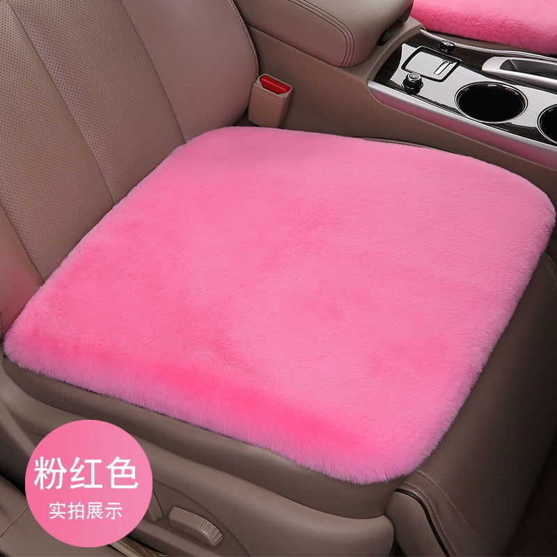 Plush Car Seat Cushion