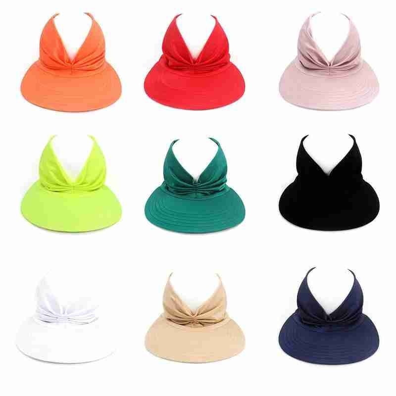 Women's Visor Hallow Top Outdoor Hat