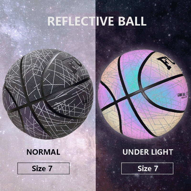 LUUMBALL® HOLOGRAPHISCHER REFLEKTIERENDER LEUCHTENDER BASKETBALL