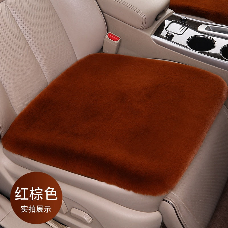 Plush Car Seat Cushion
