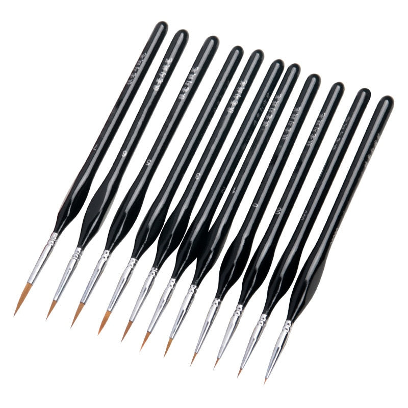 Miniature Detail Paint Brush Set