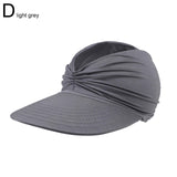 Women's Visor Hallow Top Outdoor Hat