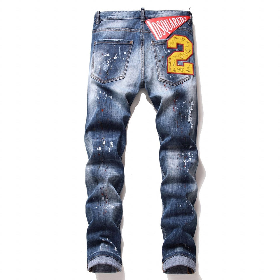 London Elastische Jeans Herren