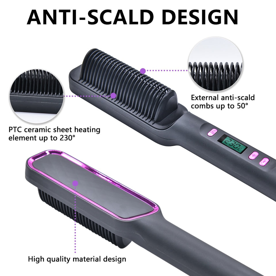 1 -hair anti frizz brush