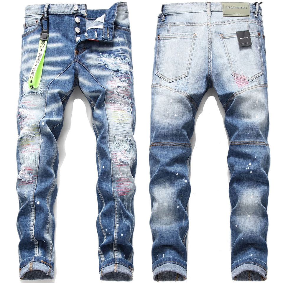 London Elastische Jeans Herren