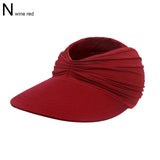 Women's Visor Hallow Top Outdoor Hat