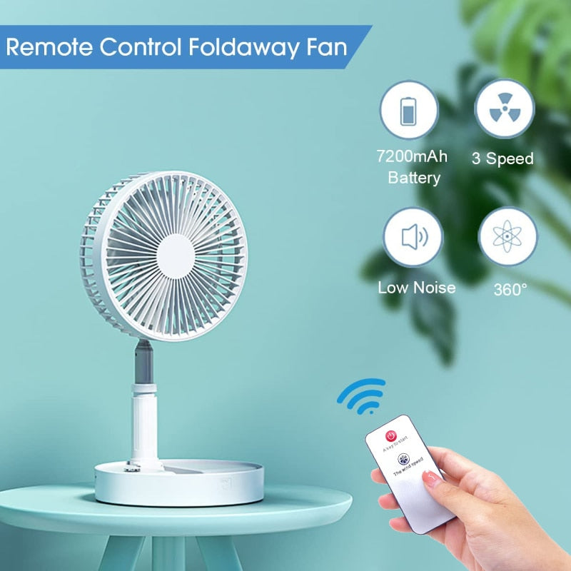 Folding Portable Retractable Floor Fan