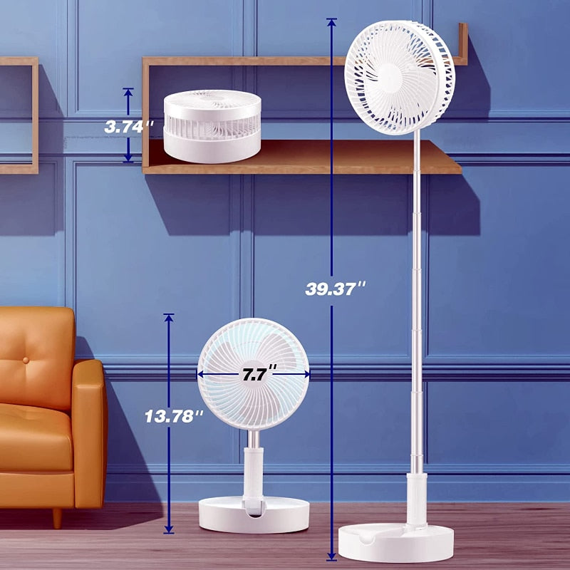 Folding Portable Retractable Floor Fan