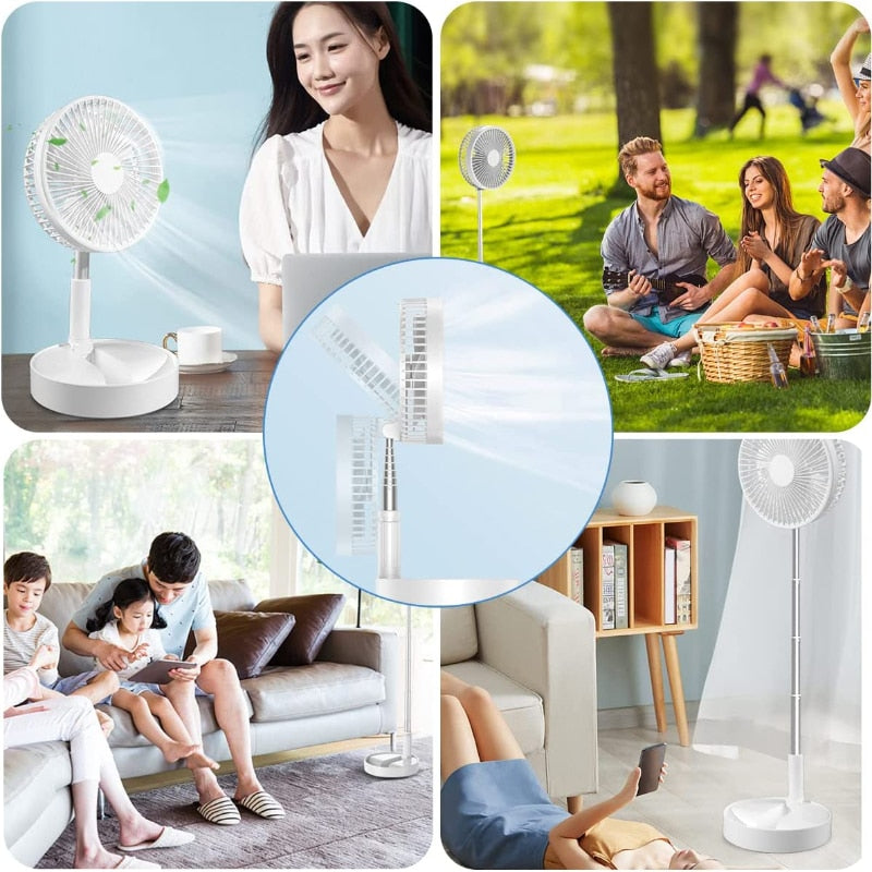 Folding Portable Retractable Floor Fan