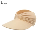 Women's Visor Hallow Top Outdoor Hat