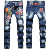 London Elastische Jeans Herren