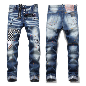 London Elastische Jeans Herren