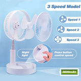 Folding Portable Retractable Floor Fan