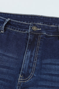 Flare-Jeans mit mittelhoher Taille in Übergröße